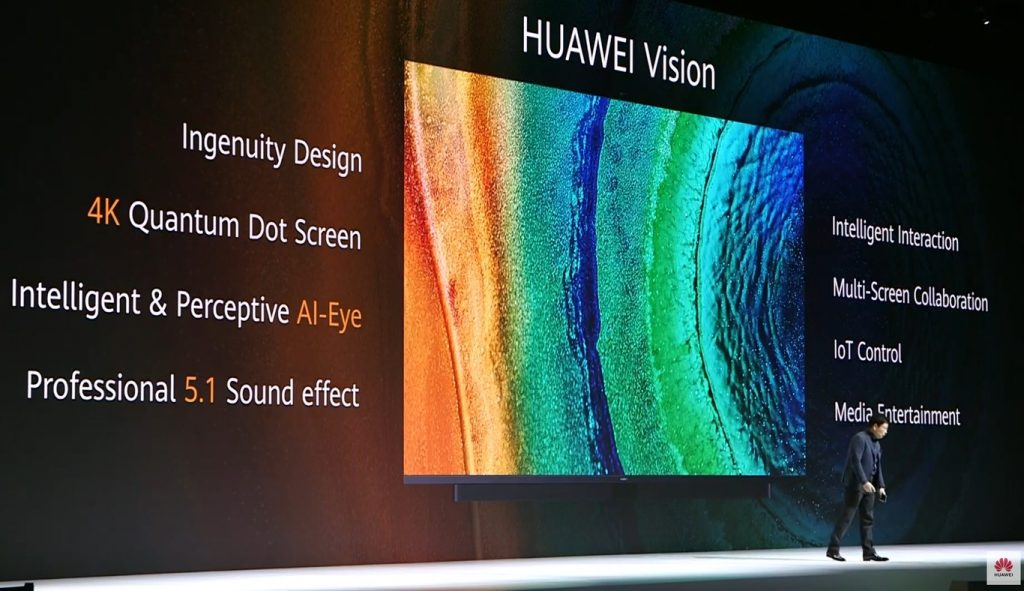 Huawei presenta Vision, su nuevo televisor 4K con Harmony OS