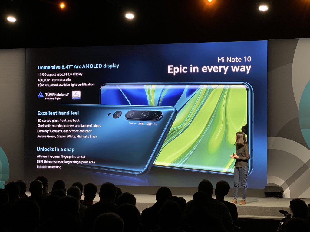 Xiaomi presenta en España al nuevo Mi Note 10 y Mi Note 10 Pro