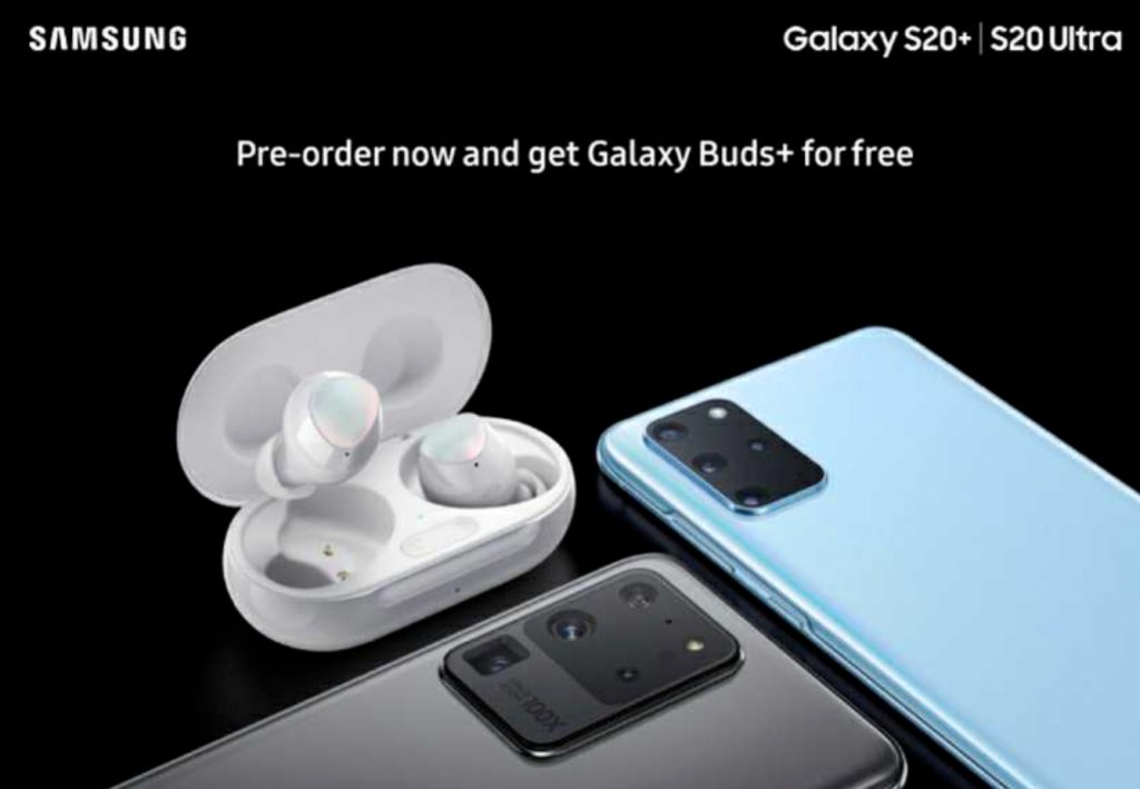 Galaxy Buds Plus vendrían de regalo si preordenas un Galaxy S20 Plus o S20 Ultra