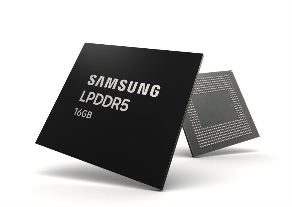Samsung comienza la producción en masa de memorias RAM LPDDR5 de 16GB