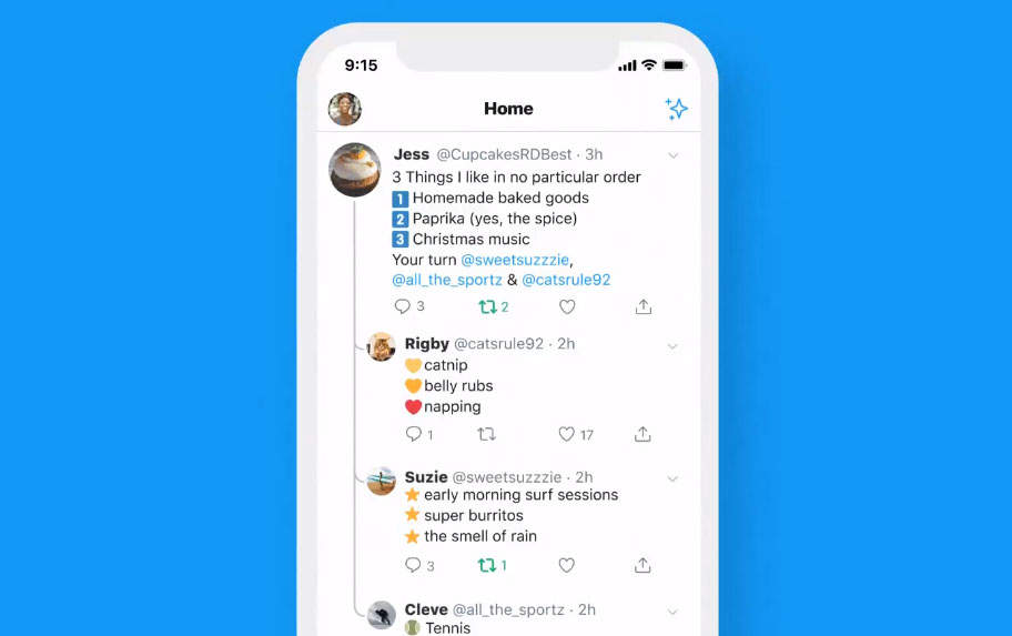 Twitter mostrará las conversaciones en un hilo en su aplicación de iOS