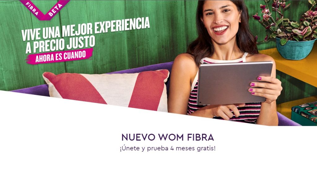 WOM nos invita a probar su nueva fibra óptica con hasta 300 Mbps simétricos