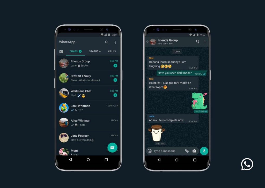 WhatsApp se actualiza y libera su interfaz oscura en iOS y Android