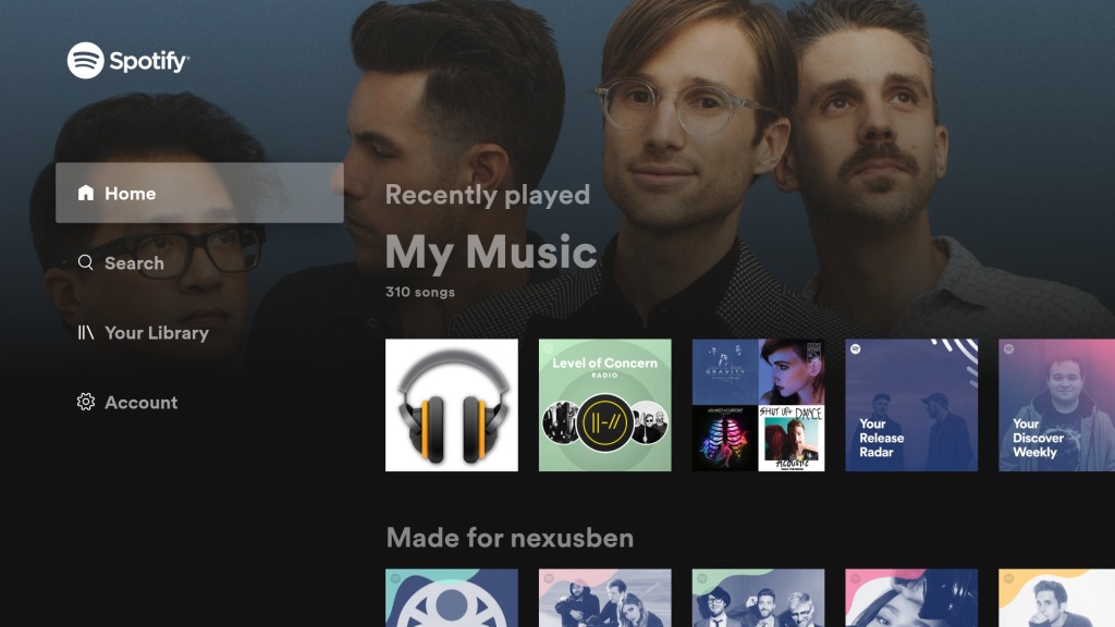 Spotify para Android TV renueva su diseño con nueva actualización