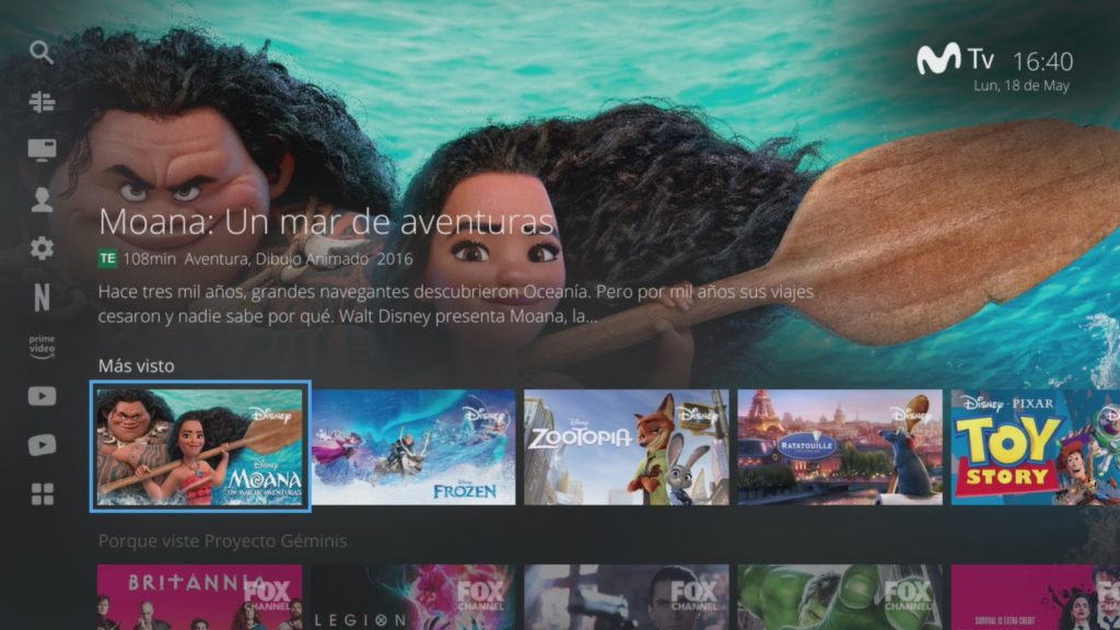 Movistar convierte su IPTV en un “centro de entretenimiento” con nueva interfaz, aplicaciones y funciones