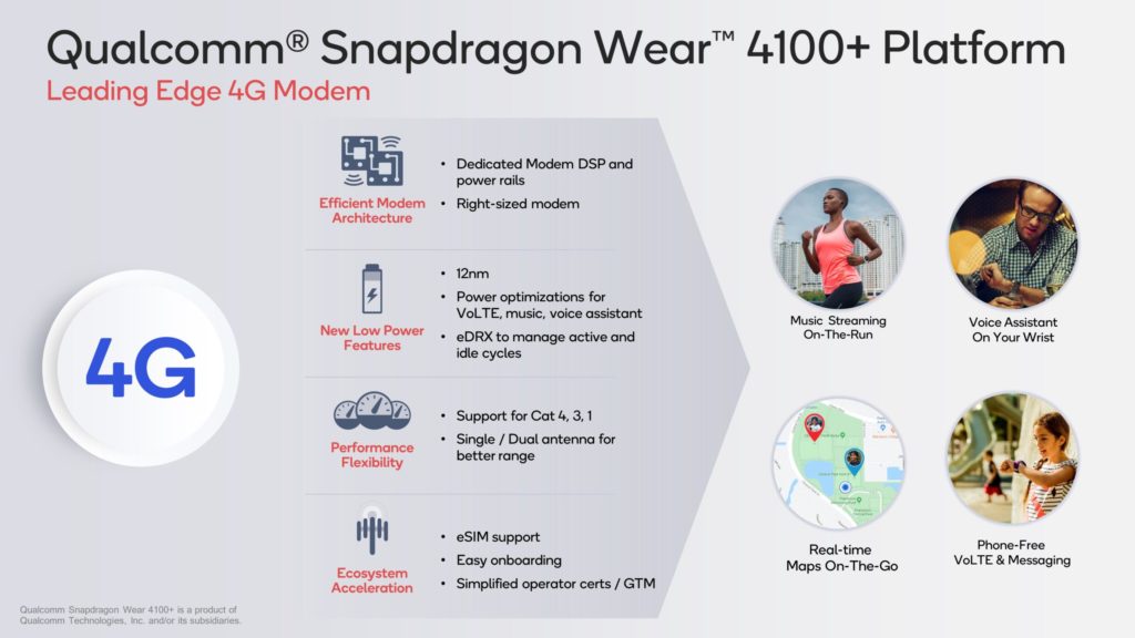 Snapdragon Wear 4100 especificación 4
