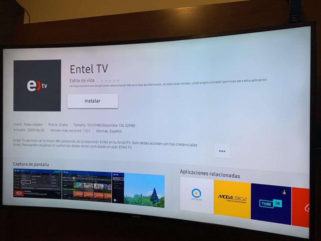 Entel TV llega a los Smart TV de Samsung y LG
