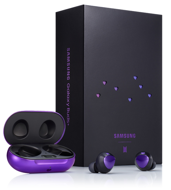Samsung Galaxy S20+ BTS Edition y Galaxy Buds+ BTS Edition