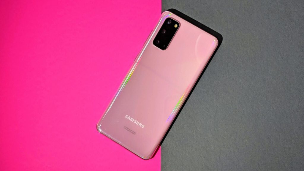 Samsung Galaxy S20 rosado portada