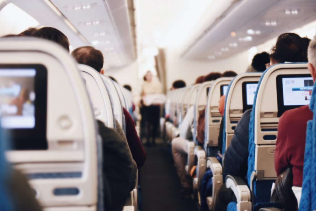 Centros de entretenimiento de un avión