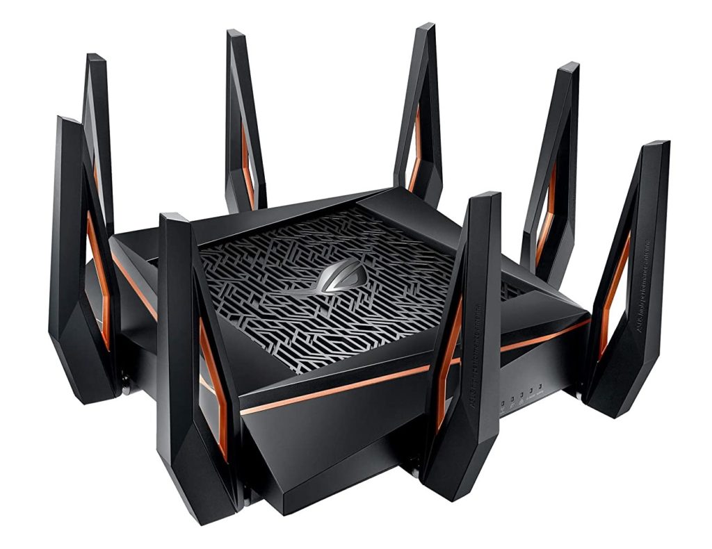 Router de gama alta Wi-Fi 6 de ASUS, que hace uso de una gran cantidad de antenas y posee altas prestaciones