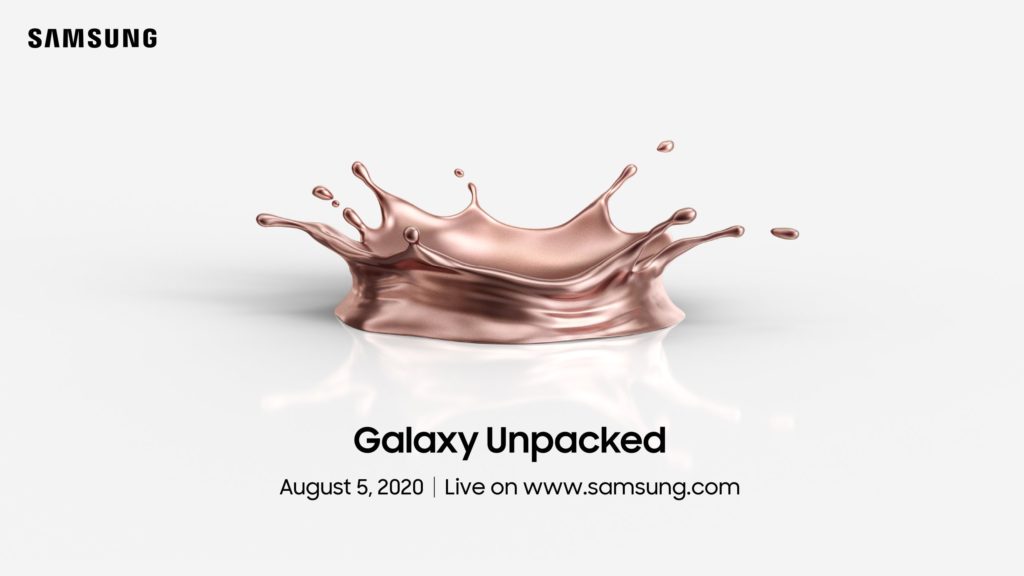 Samsung confirma su próximo Unpacked 2020 para el 5 de agosto