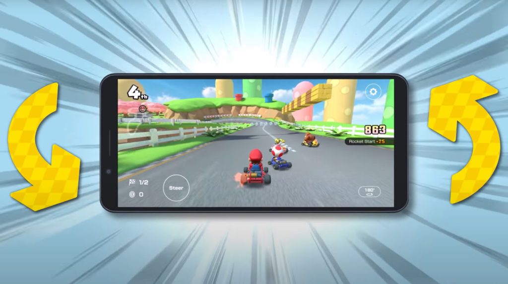 A partir de hoy podrás jugar Mario Kart Tour en modo horizontal