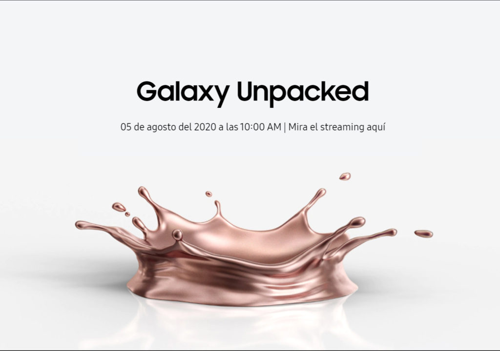Conéctate a la transmisión oficial Samsung Galaxy Unpacked 2020