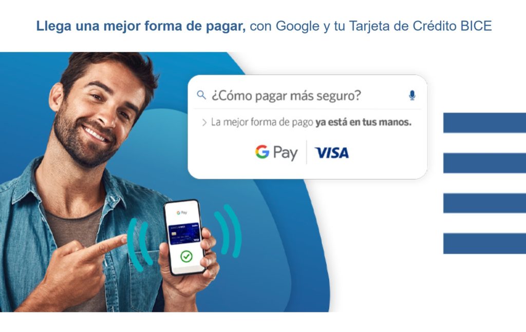 Ya puedes pagar con Google Pay usando tu tarjeta de crédito del Banco BICE