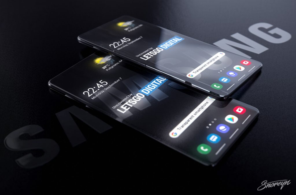Samsung patenta un smartphone con pantalla transparente