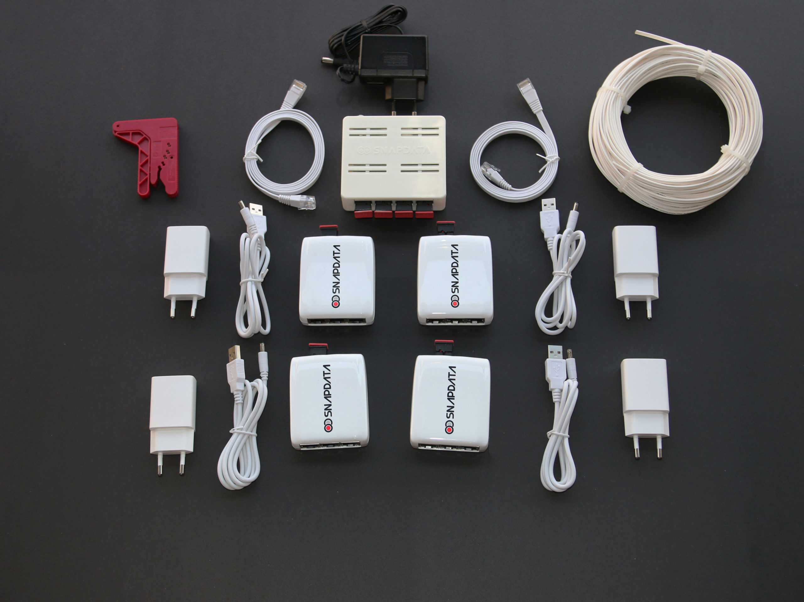 Kit completo de fibra óptica plástica de fácil instalación