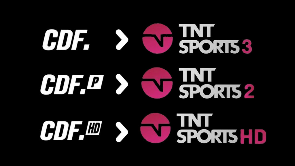 Este domingo 17 de enero el canal CDF pasará a llamarse TNT Sports