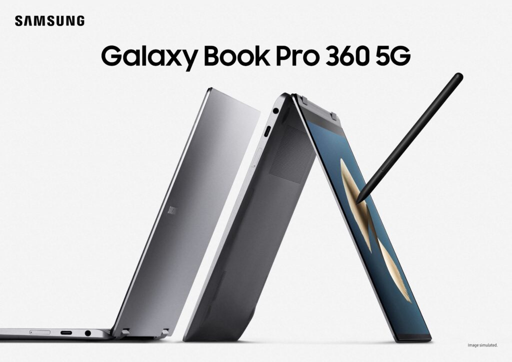 Samsung presenta a la nueva Galaxy Book Pro 360 con conectividad 5G y S Pen