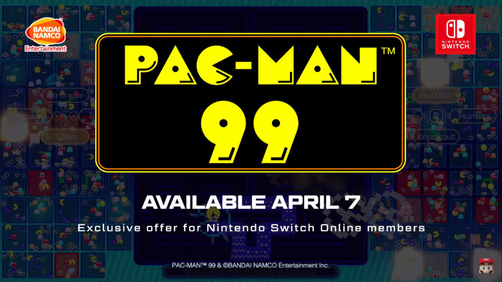 PAC-MAN 99 llega gratis a la Nintendo Switch