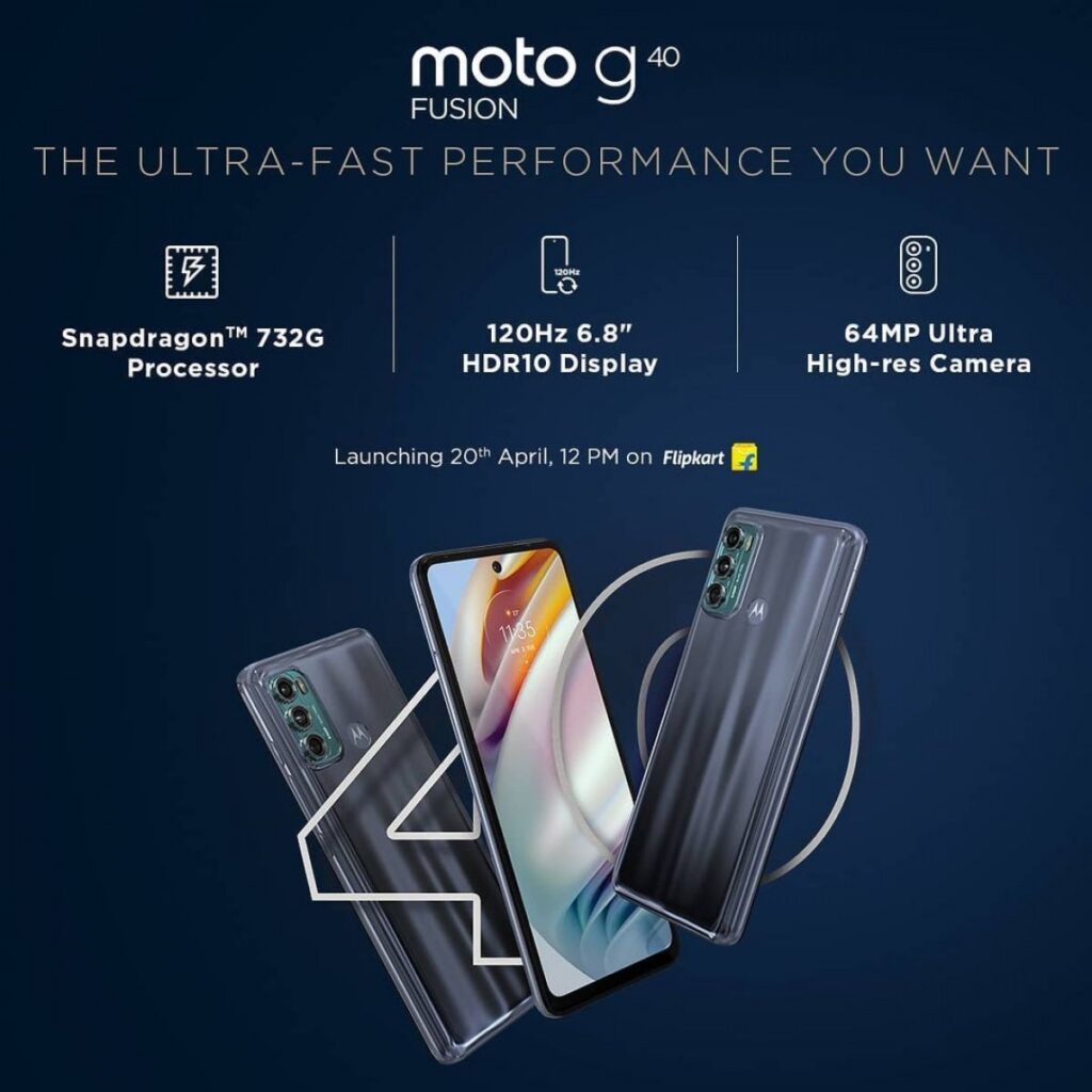 Motorola confirma que los G60 y G40 Fusion serán lanzados este 20 de abril