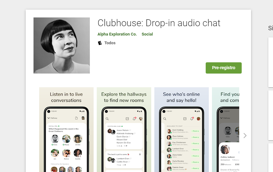 Clubhouse ya está en Google Play para que puedas realizar el registro previo