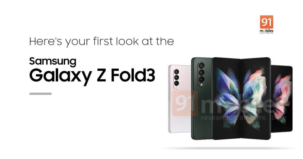 Nueva filtración trae los renders oficiales del próximo Samsung Galaxy Z Fold 3