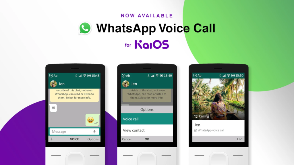 Llegan las llamadas de voz de WhatsApp a los teléfonos básicos con KaiOS