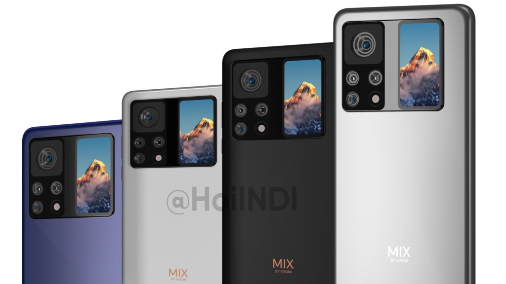 Xiaomi Mi Mix 4 tendría una cámara frontal bajo la pantalla y también una segunda pantalla en el lado trasero