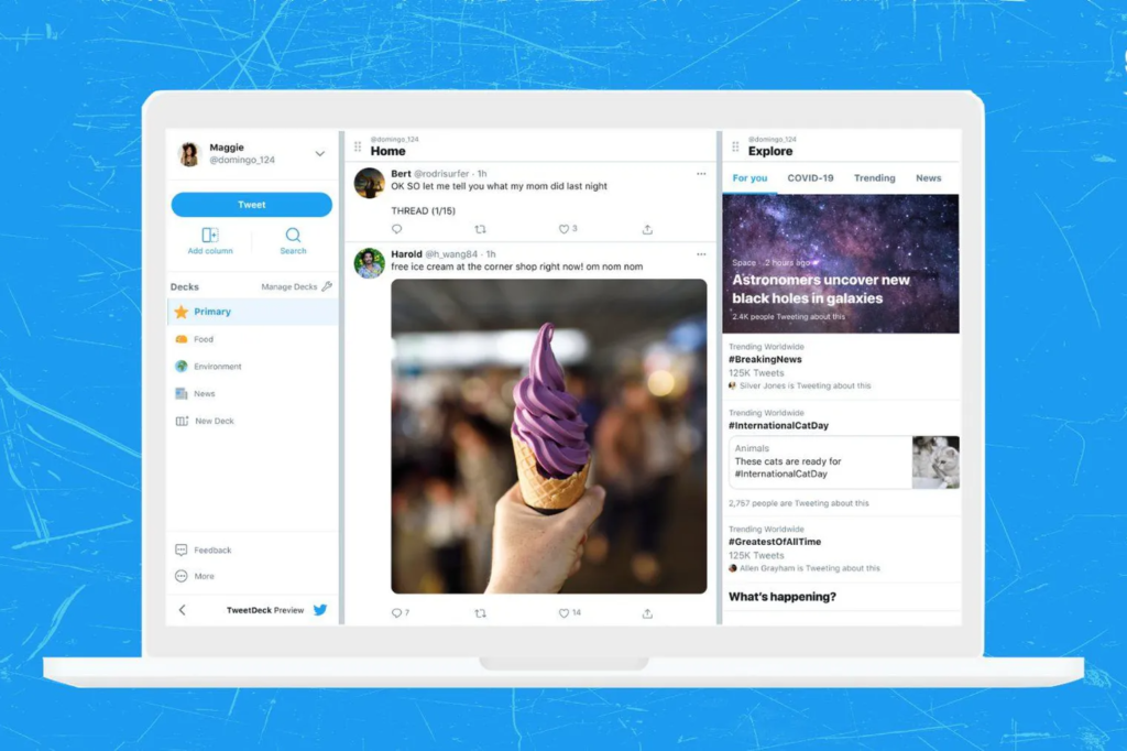 Twitter comienza a invitar a usuarios a probar una nueva versión de TweetDeck