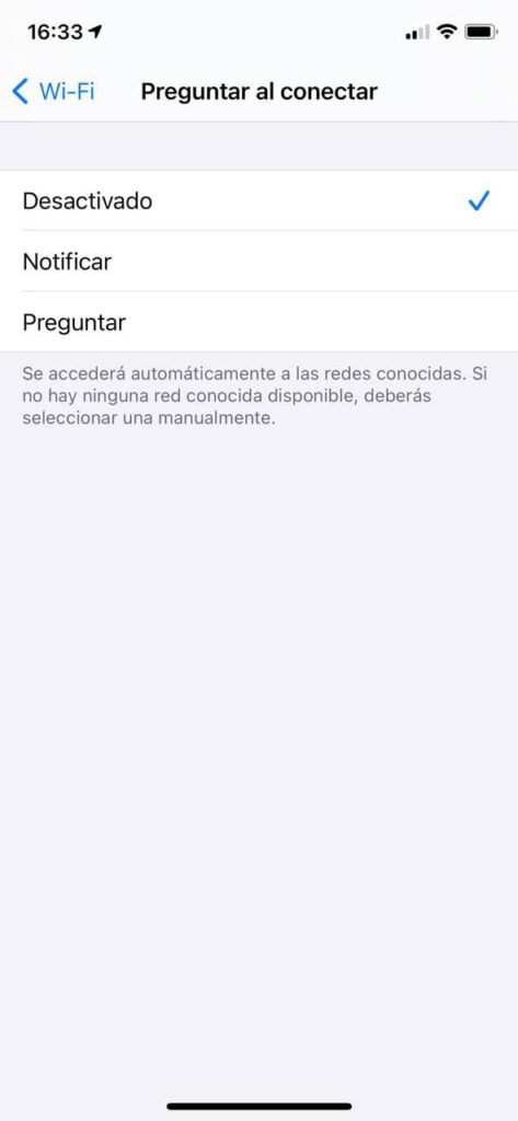 detección de redes Wifi iOS