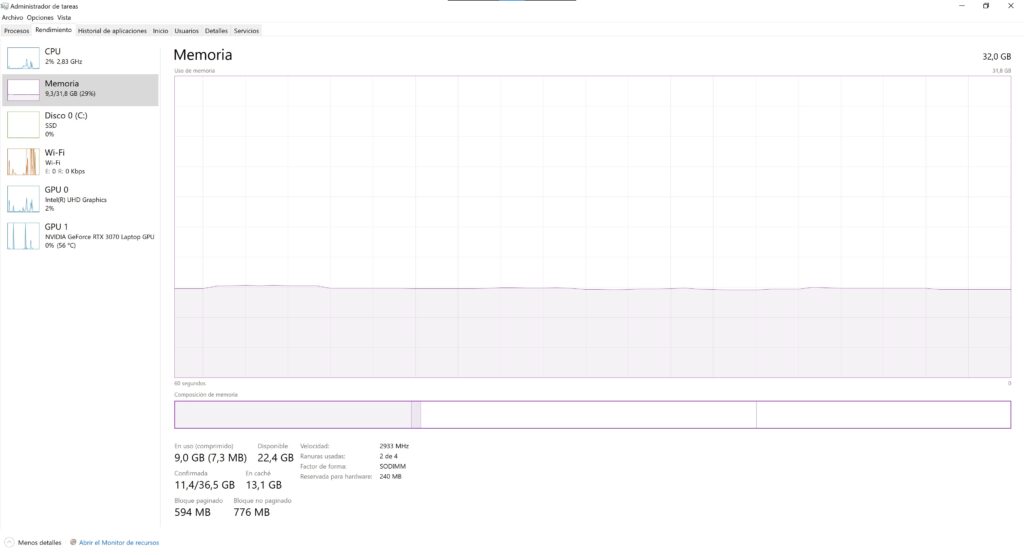 Asus ZenBook Pro Duo 15 OLED - RAM Specs 1