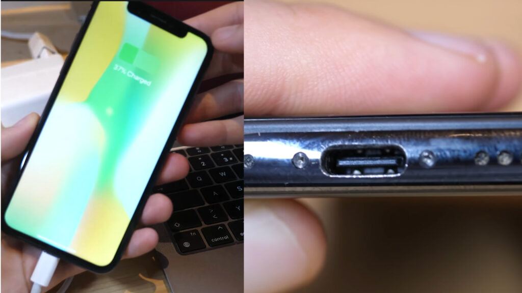 Un iPhone X logra tener un conector USB Tipo-C totalmente operativo gracias a un ingeniero en robótica