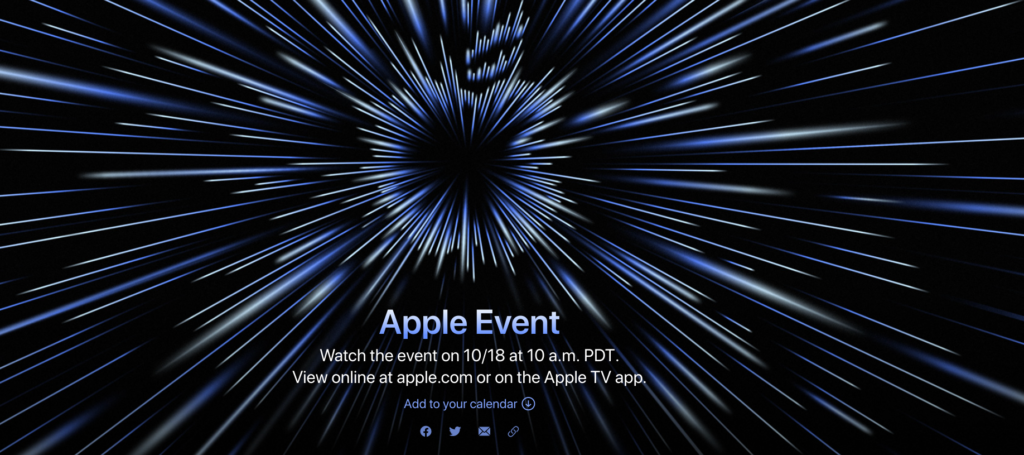 Apple anunciará el 18 de octubre los nuevos MacBook Pro