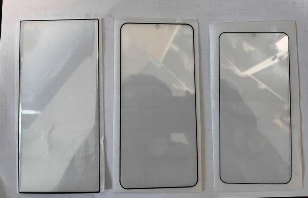 Aparecen imágenes reales que muestran los protectores de pantalla de la serie Galaxy S22 de Samsung