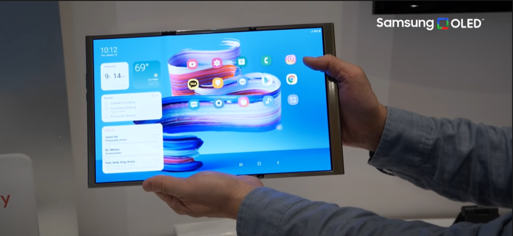Samsung Flex S y Flex G: dos nuevos prototipos de pantallas plegables debutan en #CES2022