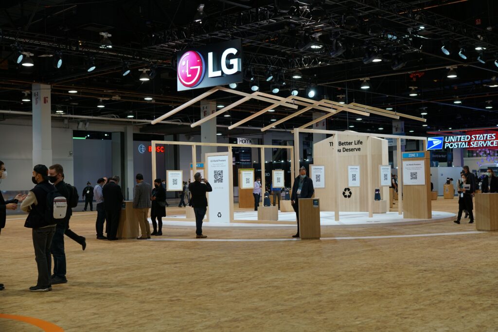 Puesto de LG en CES 2022 foto 1