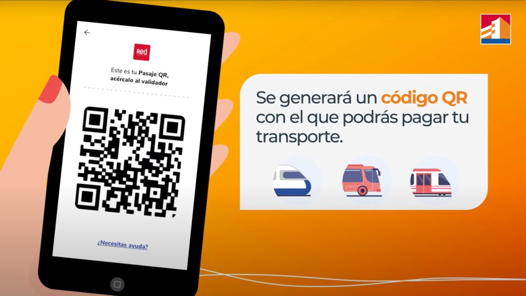 Algunos usuarios ya pueden pagar pasaje del transporte público de Santiago con código QR usando app Banco Estado