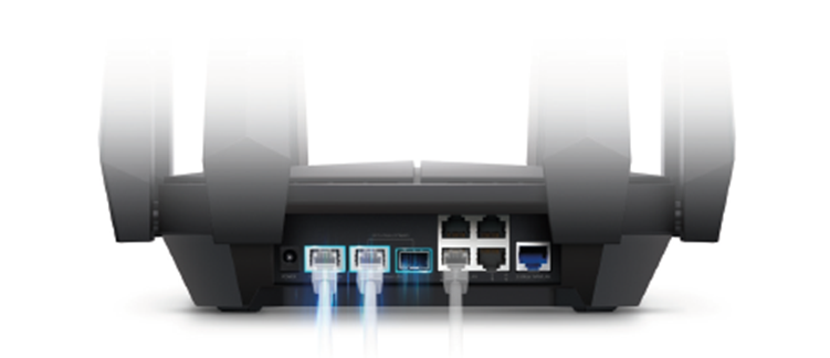 Parte trasera del TP-Link Archer AXE300