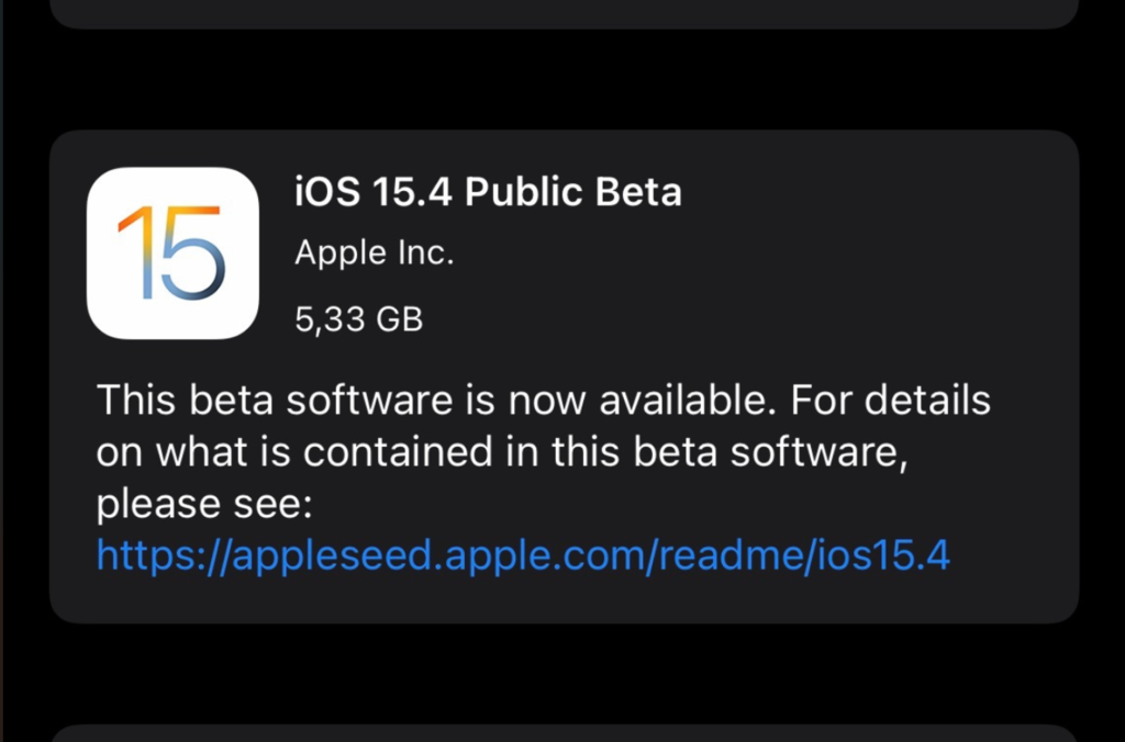 Apple libera la beta pública de iOS 15.4 para que puedas probar sus novedades incluyendo el uso del Face ID con mascarilla
