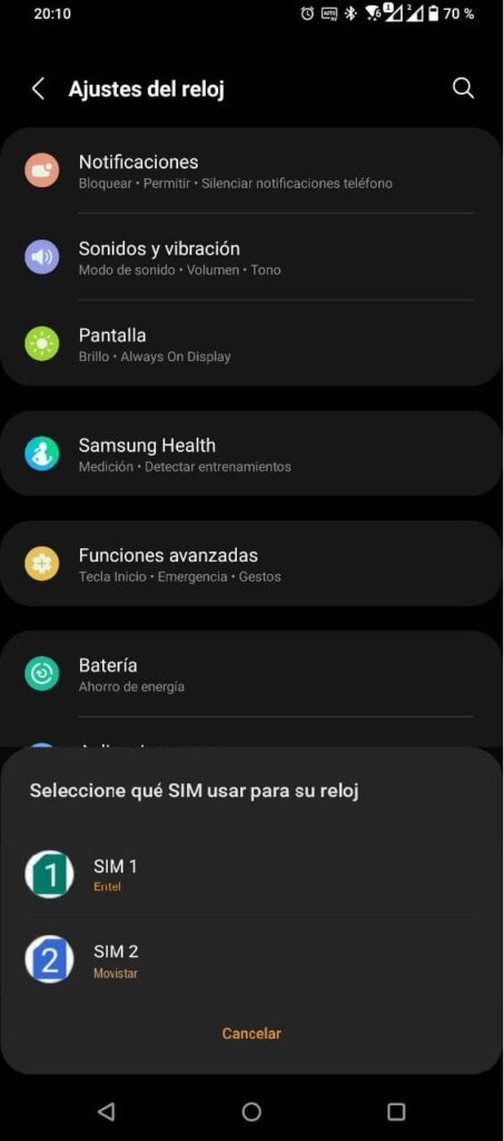 Captura Samsung Galaxy Watch4 LTE foto 2