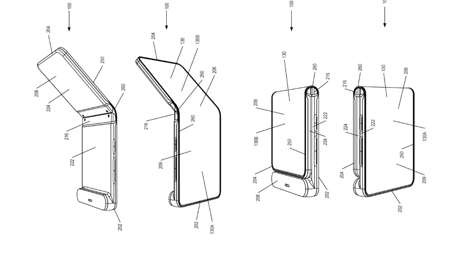 Motorola patenta un diseño de smartphone plegable con una sola pantalla exterior
