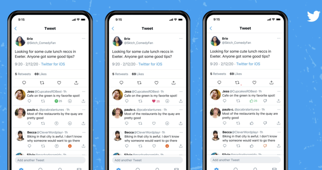 Twitter ahora permite marcar las respuestas de una publicación como «irrelevante» en su web