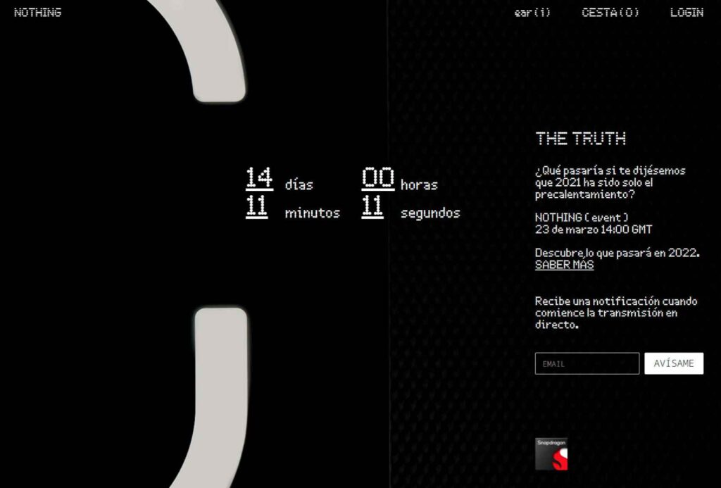 Nothing fecha de evento