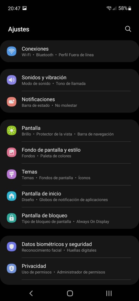 Captura pantalla Samsung Galaxy S21 FE foto (30)