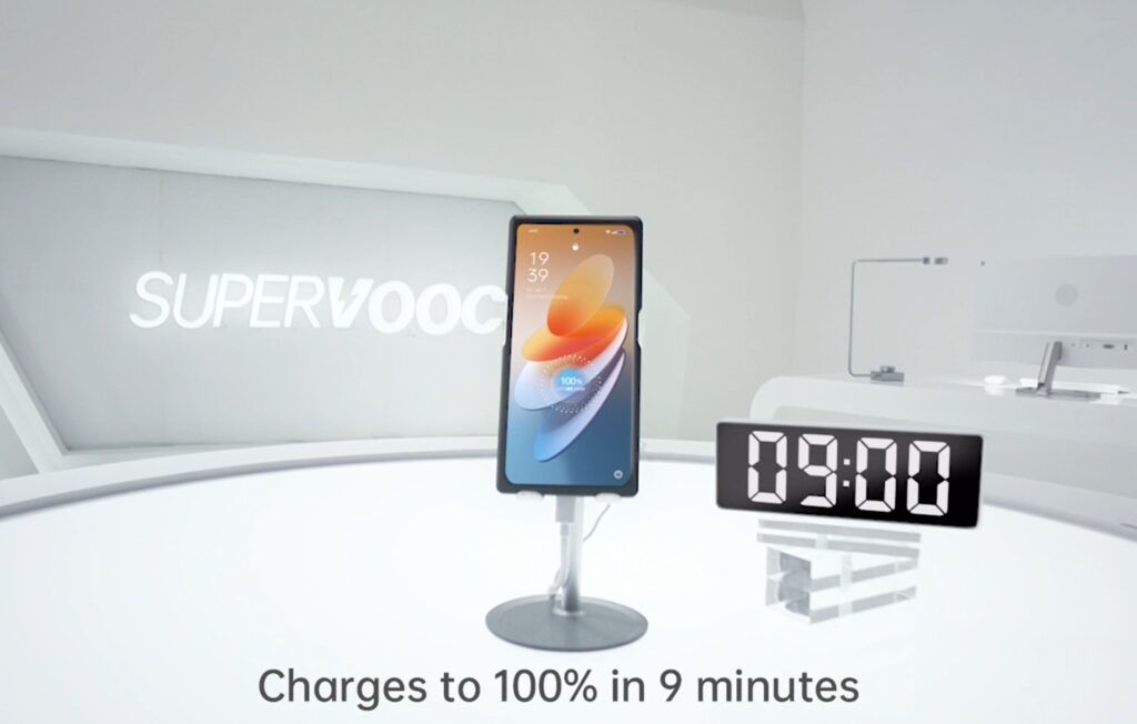 Oppo presenta su nueva carga rápida SUPERVOOC 240W que carga de 1 al 100% de la batería en 9 minutos #MWC22