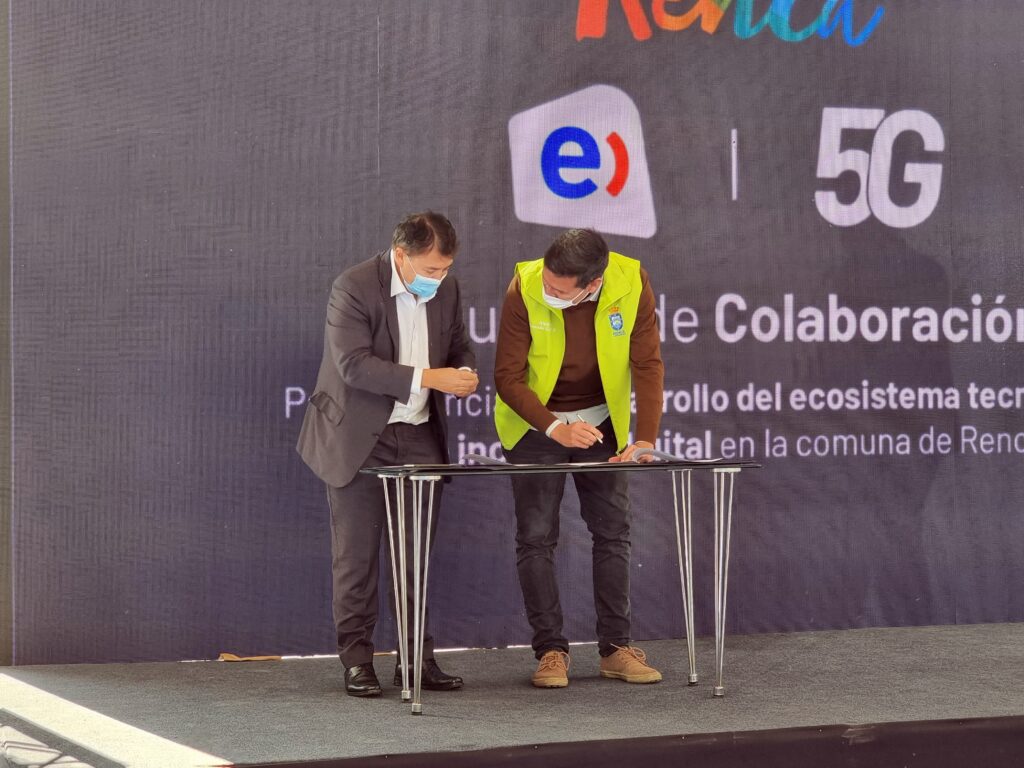 5G realidad virtual demo entel escuela Renca foto 2