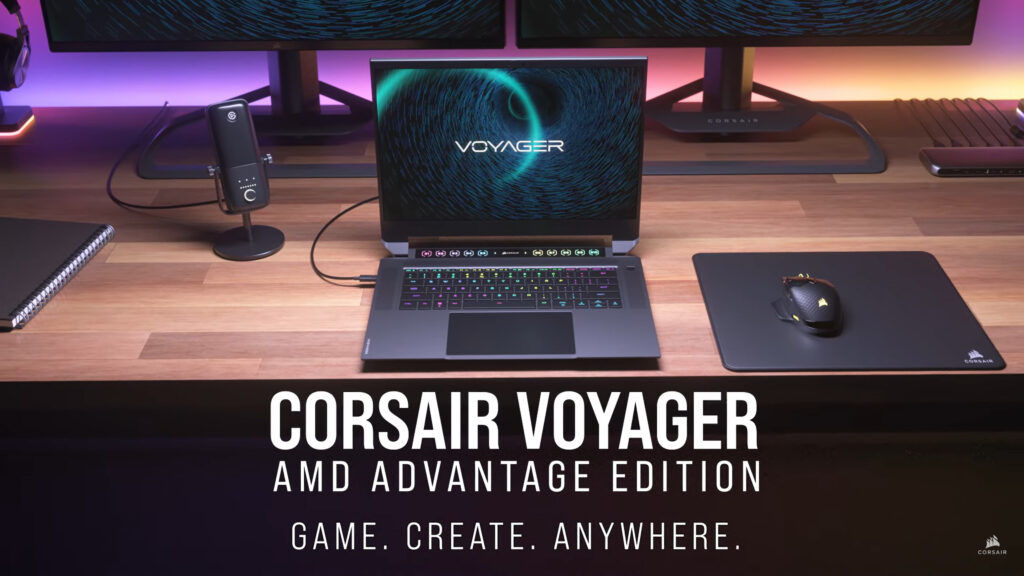 Corsair presenta su primera laptop gamer y le ha llamado Voyager