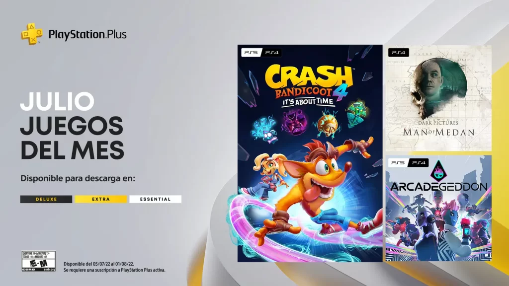 Juegos gratuitos disponibles en Playstation Plus para Julio