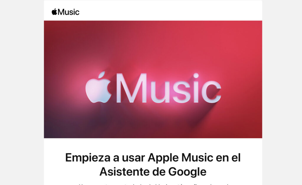 Ya puedes usar el servicio de Apple Music en dispositivos compatibles con el Asistente de Google en Chile